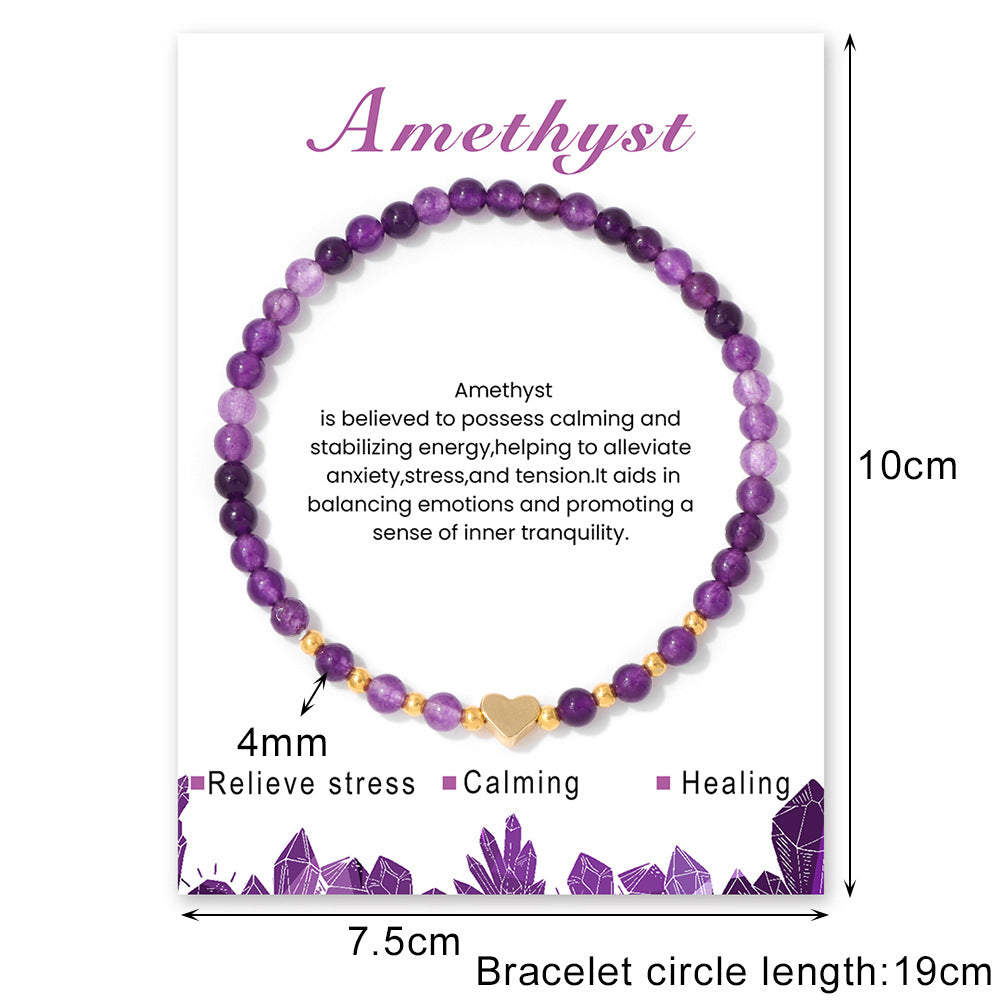 Elastic String Female With Hearts Fairy Bracelets
