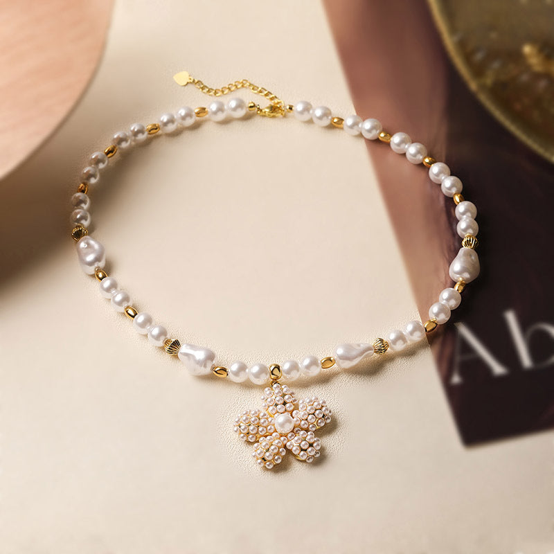 Five-pointed Star Drop-shaped Pearl Vintage Ocean Necklaces