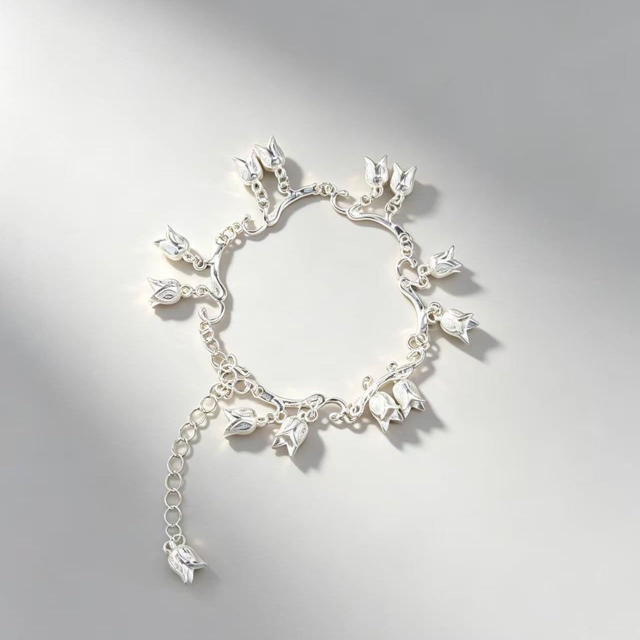 Flower Ancient High Sense Graceful Tassel Niche Bracelet