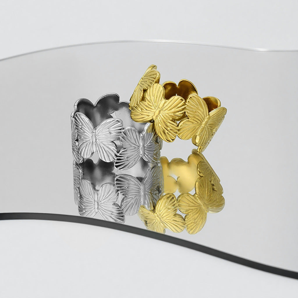 Women's Butterfly Opening Adjustable Personalized Creative Design Sense Ring