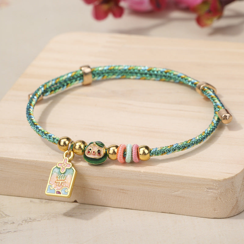 Women's & Men's Magic Color Mini Safe Happy Niche Hand-woven Bracelets
