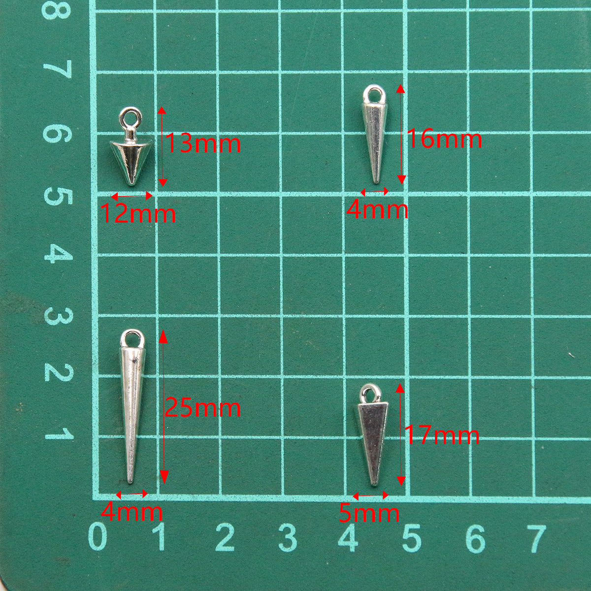 Alloy Glossy Tapered Charm Key Luggage Jewelry Accessories