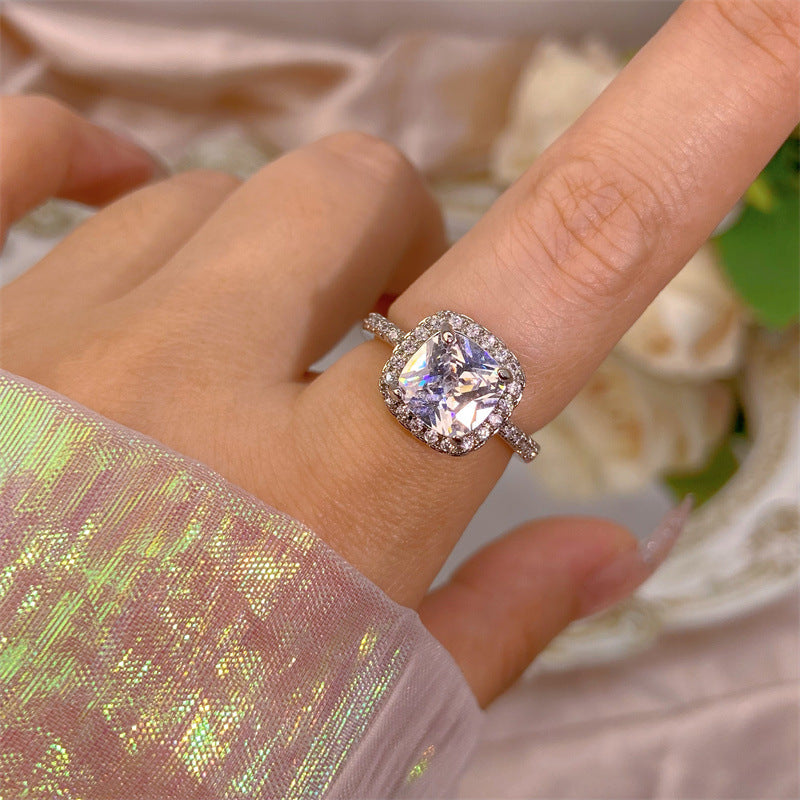 Yuan High-quality Zircon High-grade Color Retaining Open Rings