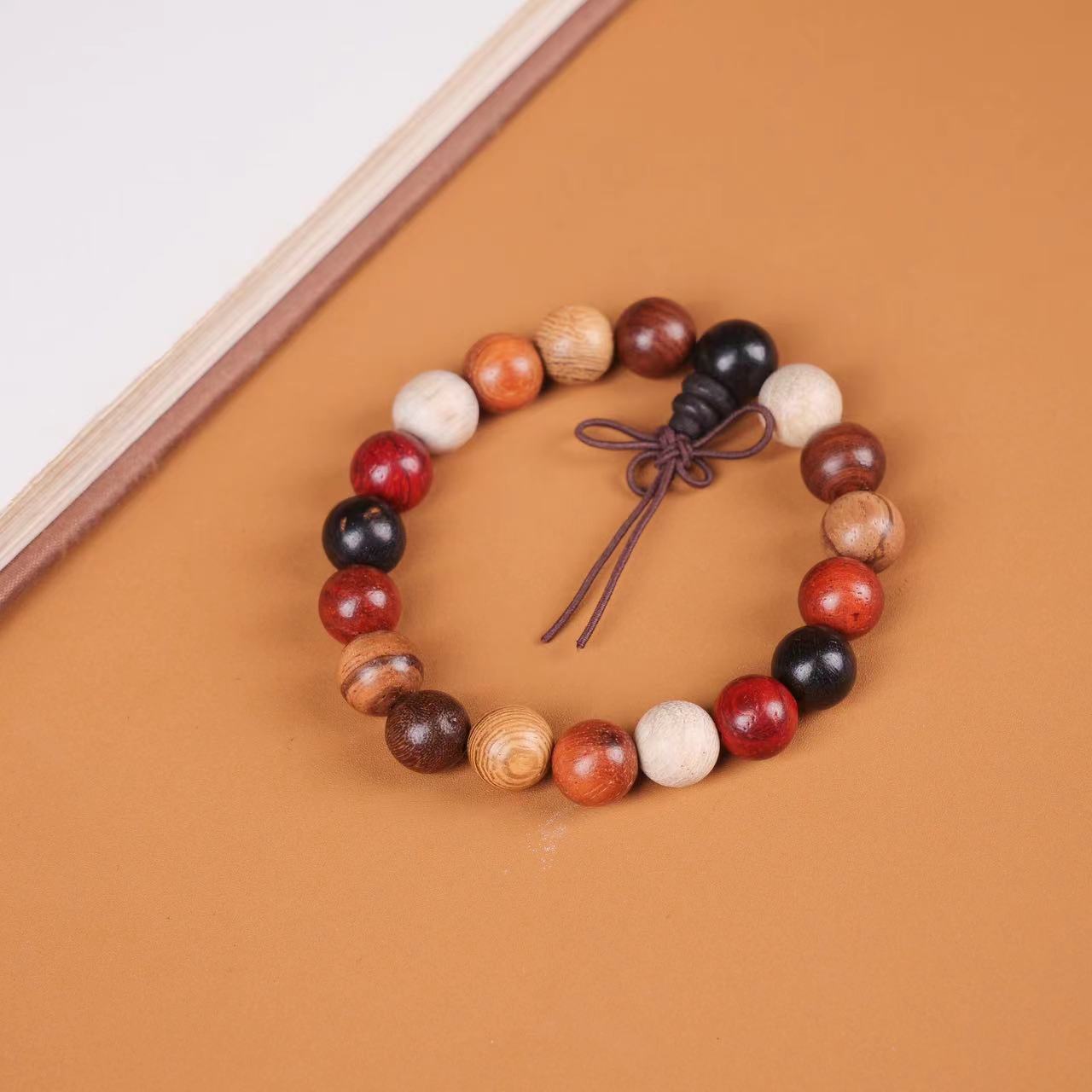 Women's Beads Rosewood Door Frame Yellow Pear Crafts Bracelet