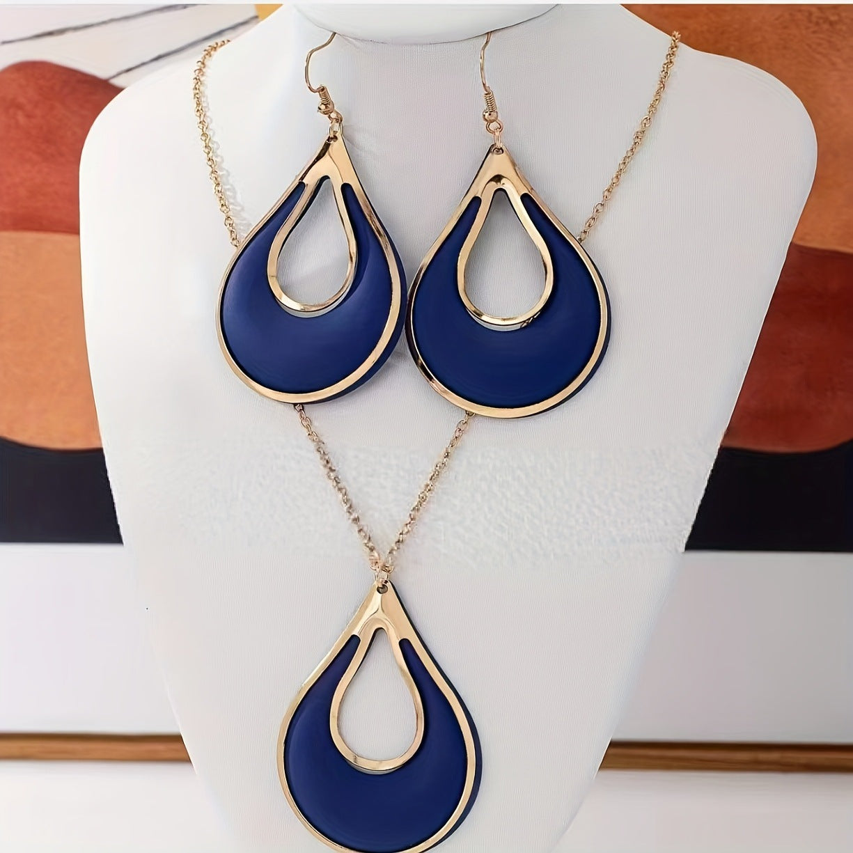 Eardrops Simple Temperament Female Creative Water Jewelry Set