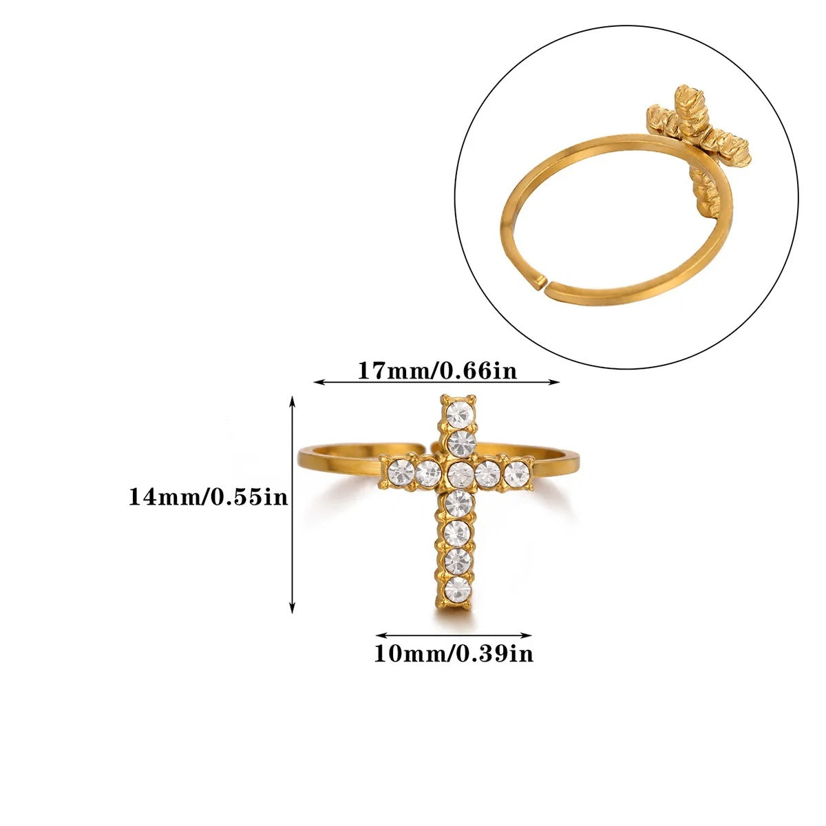 Open Niche Creative Hollow Daily Wear Couple Ring