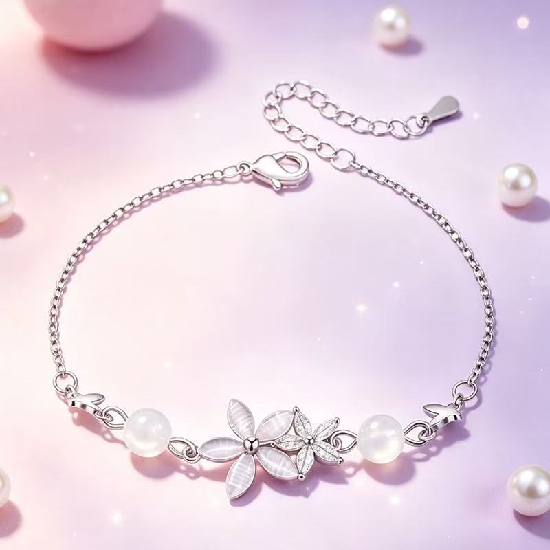 Fruit Bubble Opal Flower Butterfly Light Luxury Bracelet