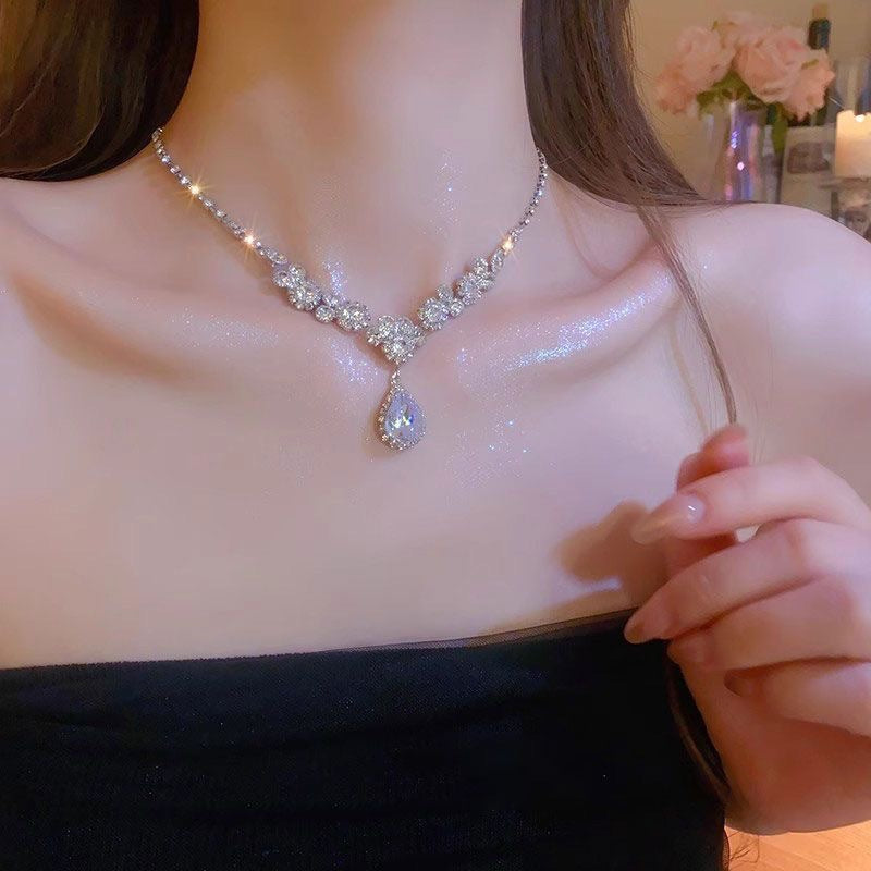 Women's Wedding Suite Bride Dress Dinner Party Necklaces