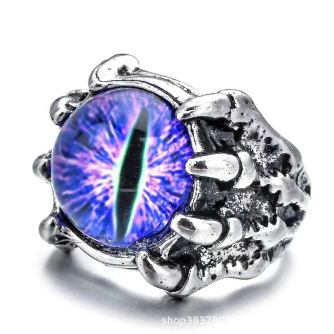 Retro Devil Eye Alloy Evil Trend Ring