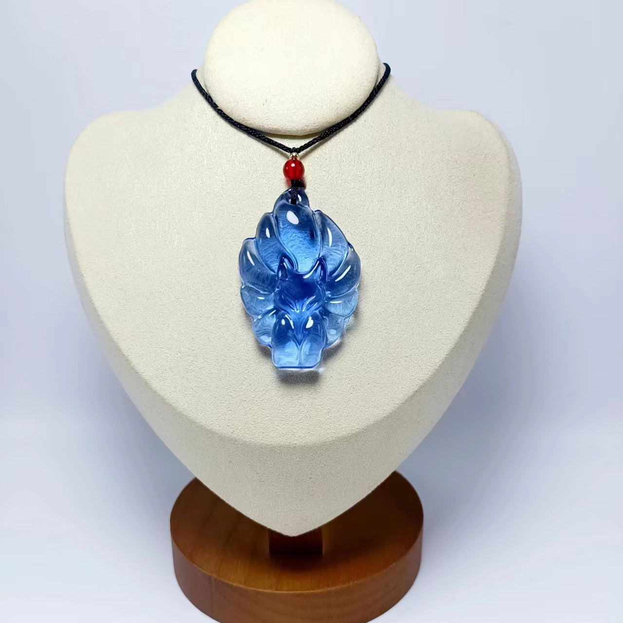 Women's & Men's Crystal Fox Obsidian Imitation Jade Long Sweater Pendants