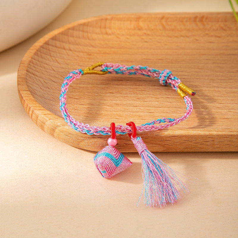 Dragon Boat Festival Colorful Rope Carrying Strap Hand-woven Small Ethnic Bracelet