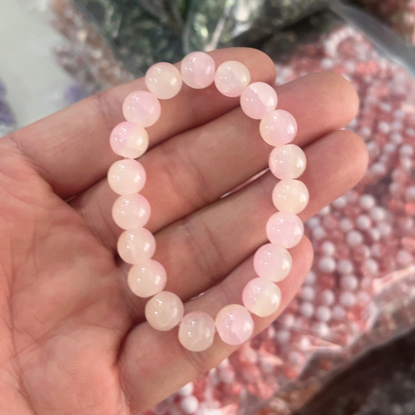 Ice Crack Bead Crystal Transparent Jade Broken Pliable Temperament Bracelets