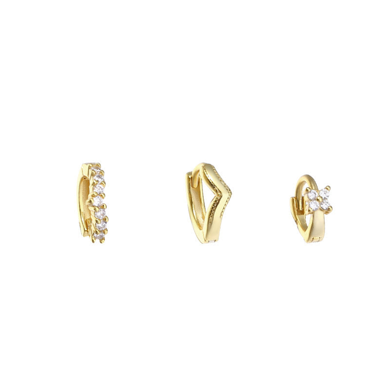 Women's Design Sense Temperamental Niche Small Bone Stud Earrings