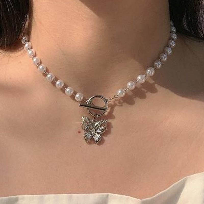 Women's Stitching Heart Clavicle Chain Light Luxury Necklaces