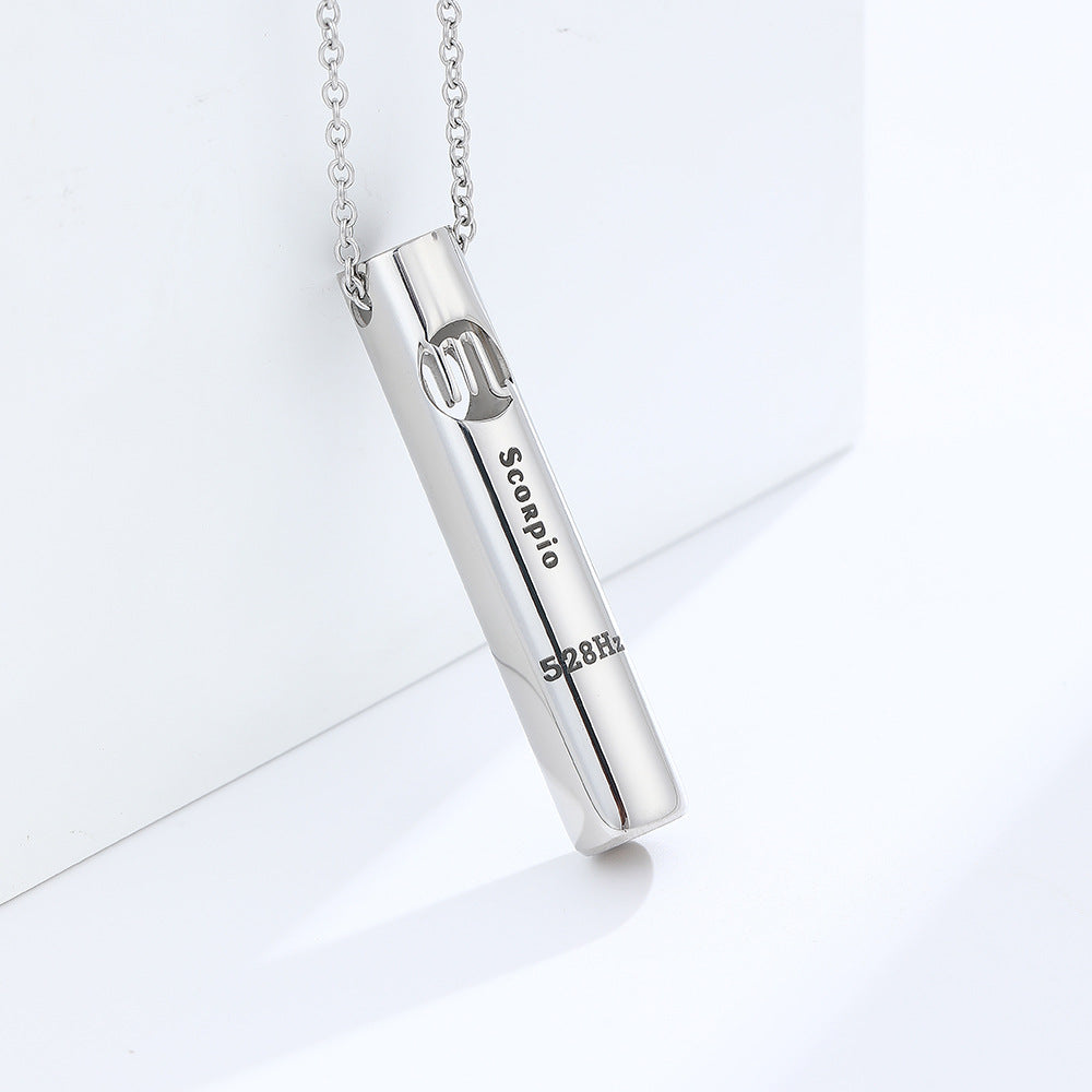 Emergency Rescue Whistle Constellation Meditation Anxiety Necklaces