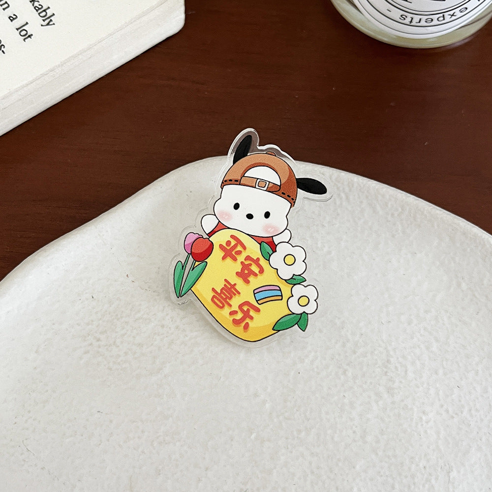 Cute Cartoon Pin Acrylic Badge Small Brooches