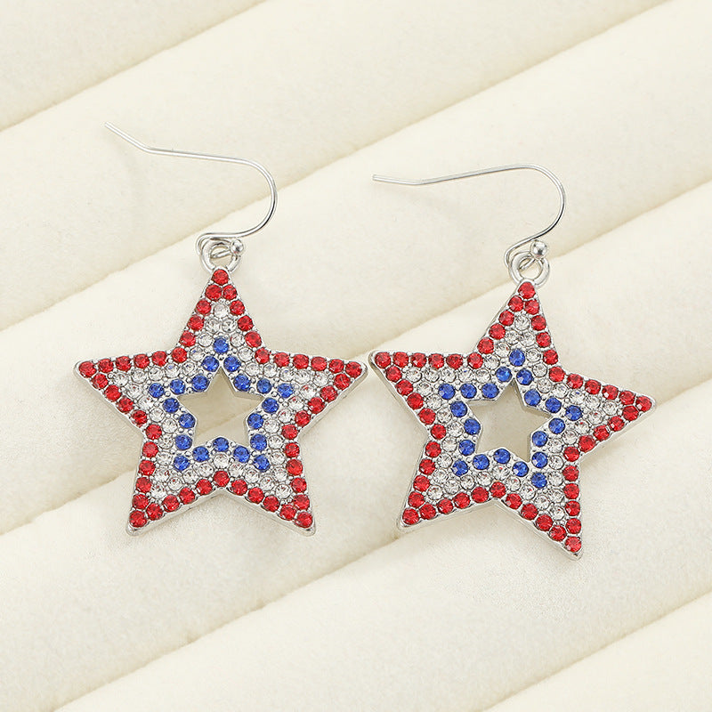 Stars Personalized Minority Light Luxury Temperament Pentagram Earrings
