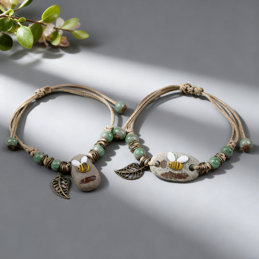 Chinese Bee Carrying Strap Hand-woven National Bracelet