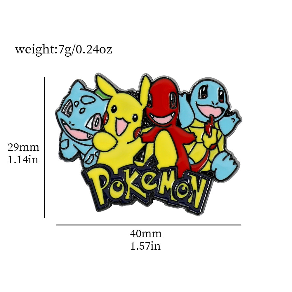 Cartoons Animation Brooch Poke Ball Badge Brooches