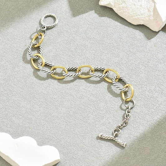 Vintage Minimalist Hip Hop Design Niche Bracelets