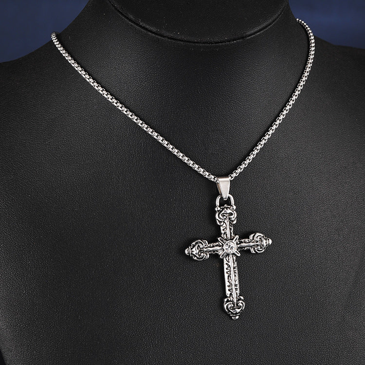 Women's & Men's Simplicity Long Gothic Vintage Stainless Steel Pendants