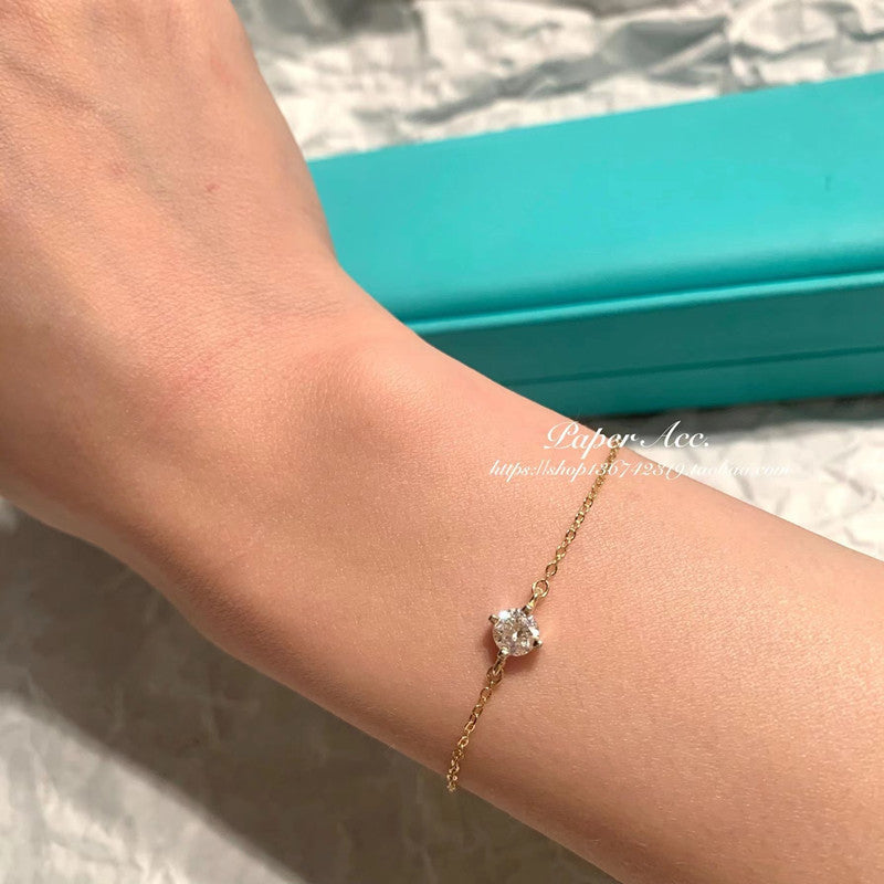 Style Temperamental Minority Diamond Rose Gold Summer Light Bracelet