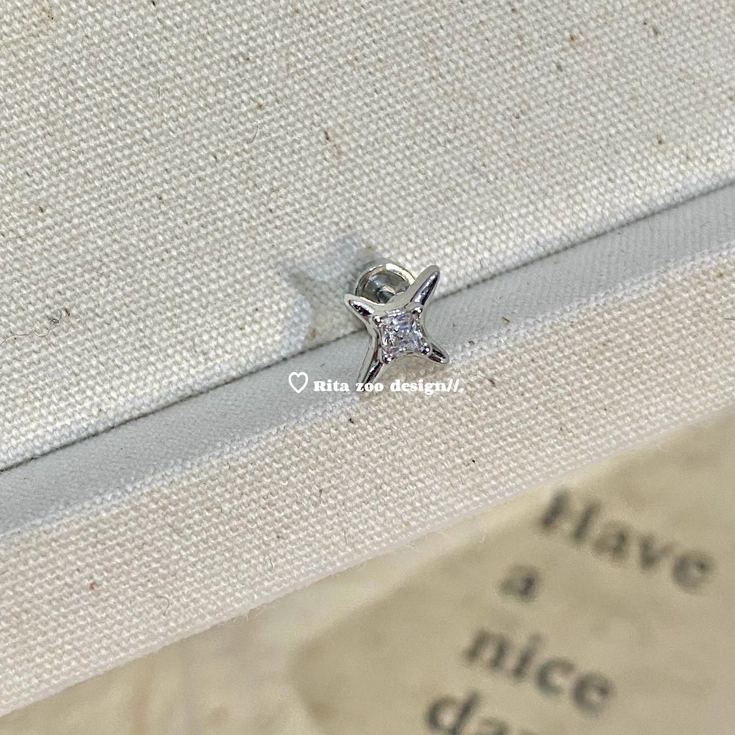 Four Minimalist Small Titanium Steel Ear Stud Earrings