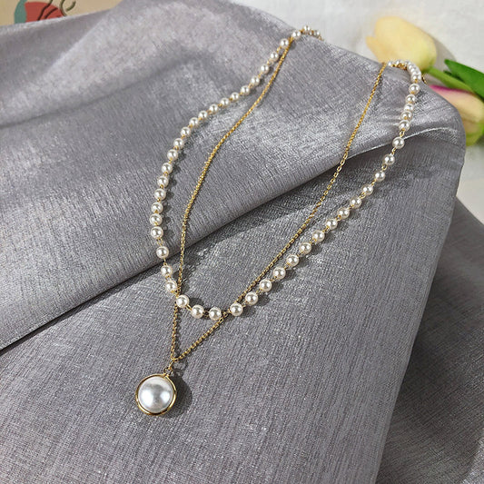 Women's Super Fairy Niche Pearl Simple Temperament Necklaces