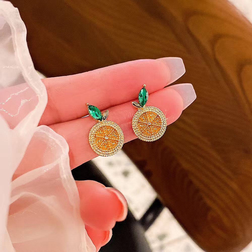 Fresh Sweet Lemon Creative Design Ear Minority Rings
