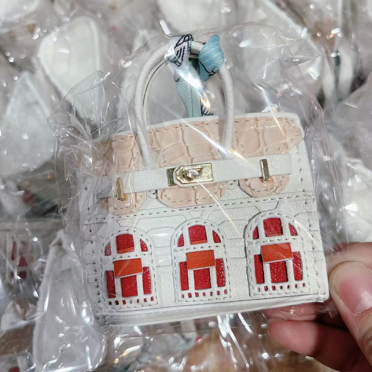 Mini Bag Window Small House Charm Hanging Ornaments