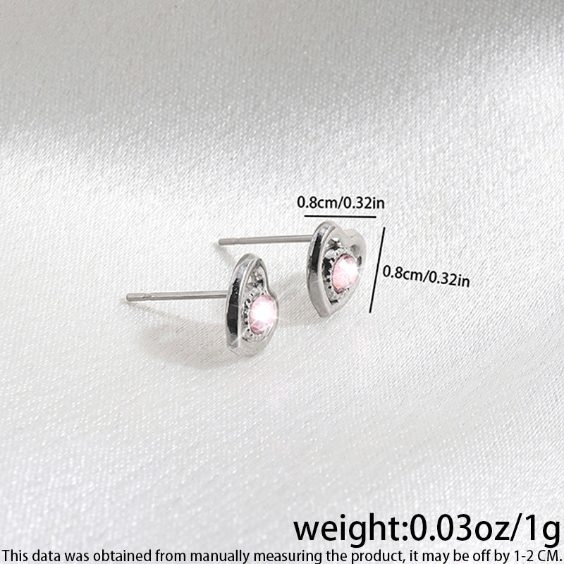 High-grade Fashionable Versatile Micro Diamond Butterfly Earrings