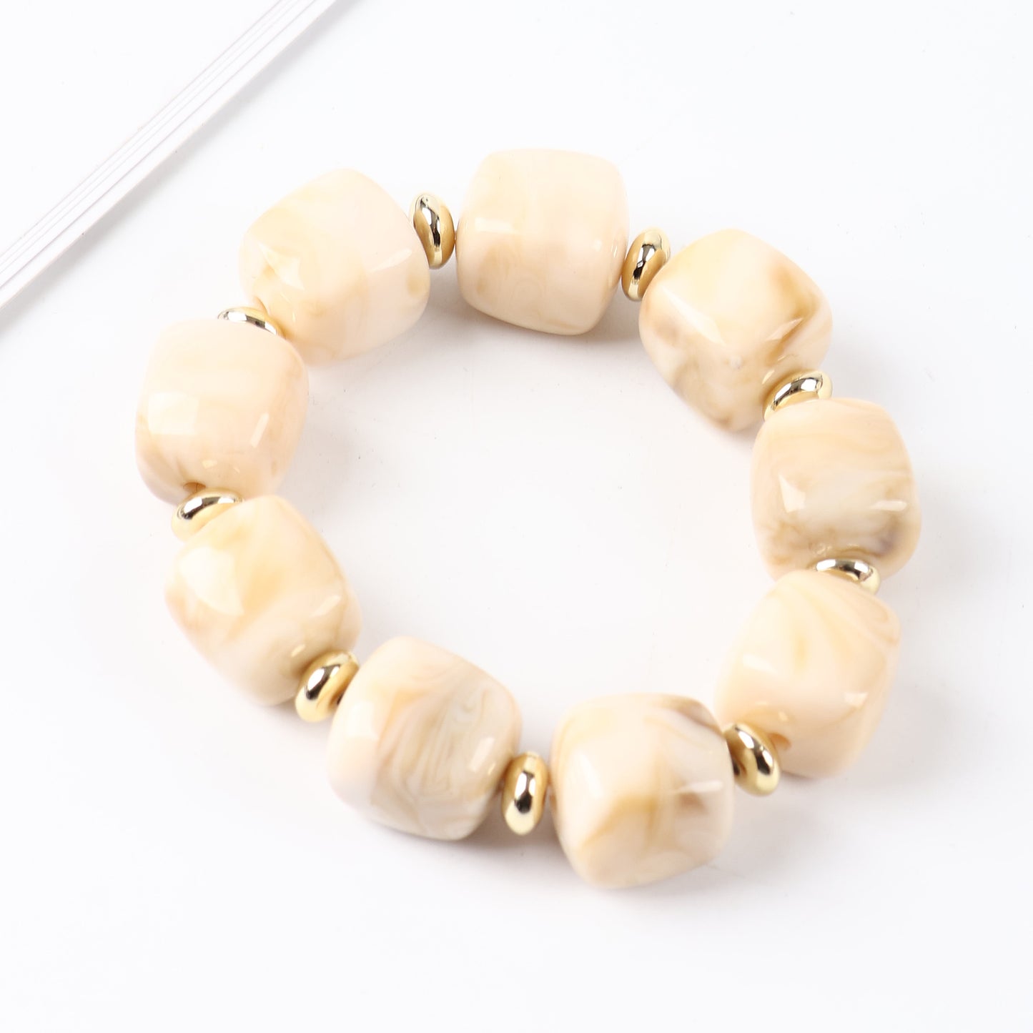 Style Female Niche Acrylic Geometric Solid Bracelet