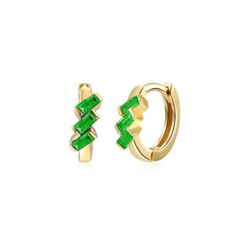Women's Sier Needle Eardrop Retro Fashion Geometry Pattern Earrings