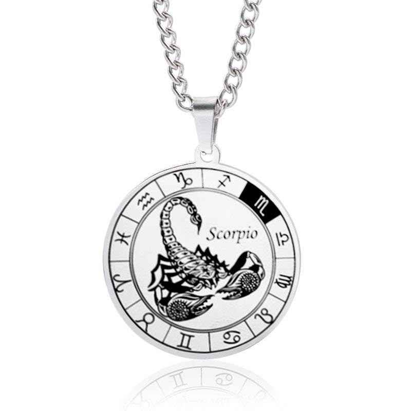 Men's Constellation Titanium Steel Power Style Personalized Necklaces