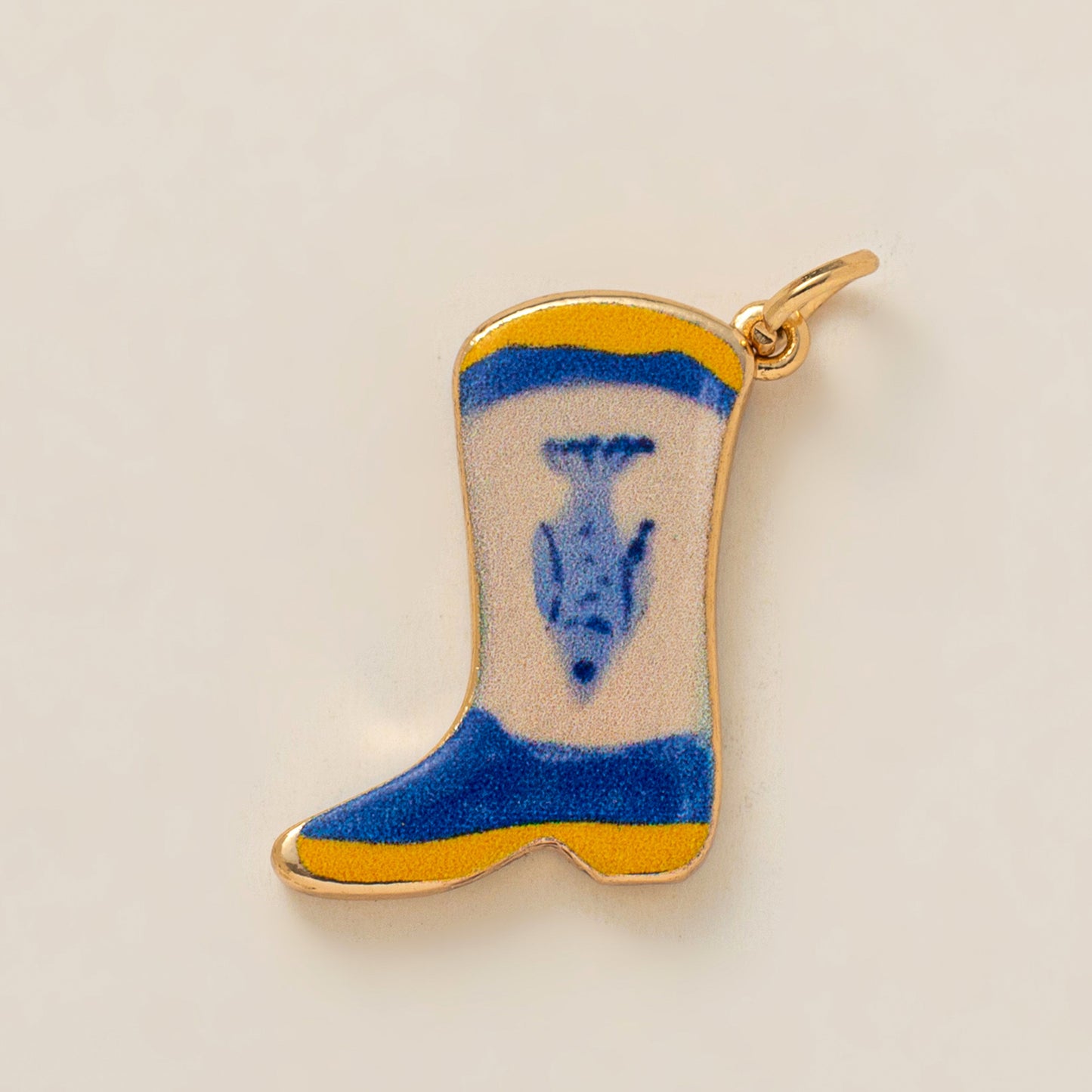 Painted Flower Boots Love Eyes Bottle Pendants