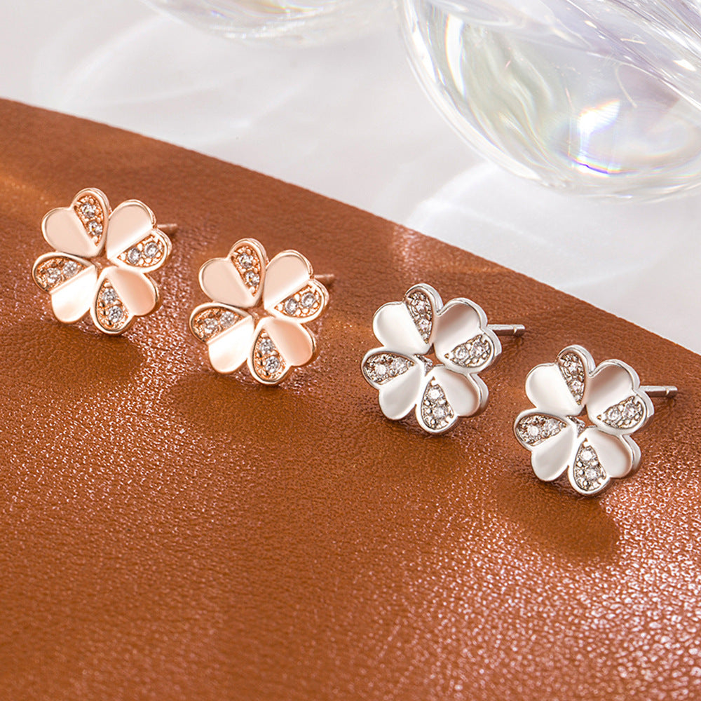 Women's Simple Graceful Ear Design Unique Plant Earrings