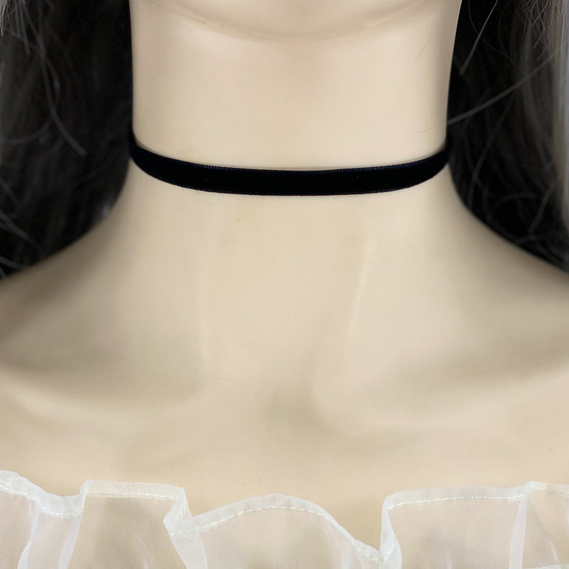 Women's Gothic For Simple Clavicle Chain Black Collar