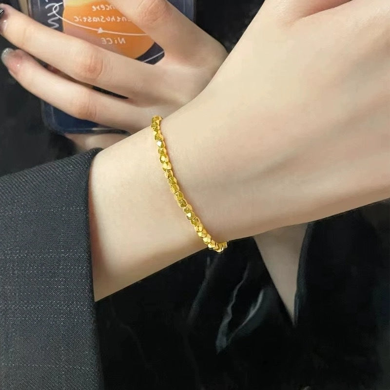 Women's Sier Design Simple Geometric Fashion Gifts For Bracelets