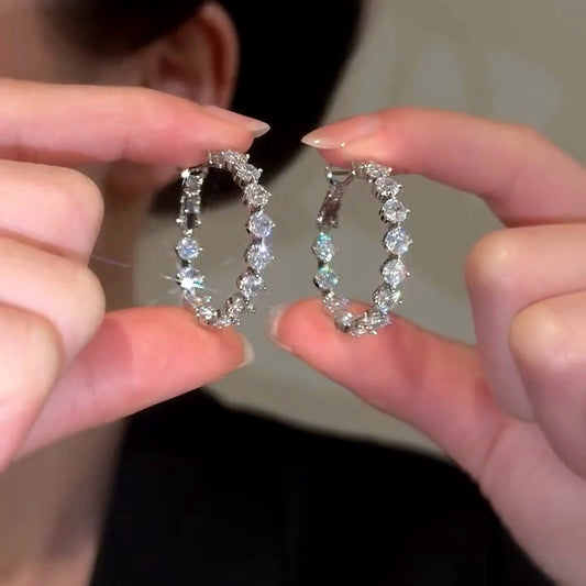 Women's Zircon Eardrop Niche Design Simple Fashion Earrings