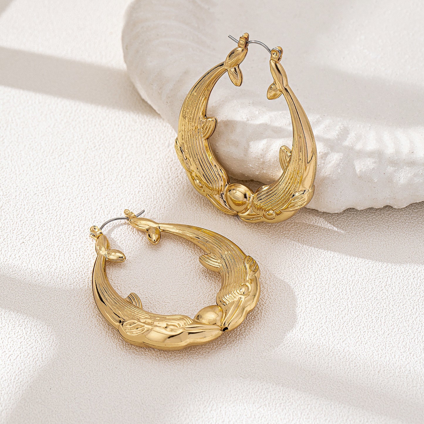 Bamboo Ear Geometric Creative Fashion Punk Earrings
