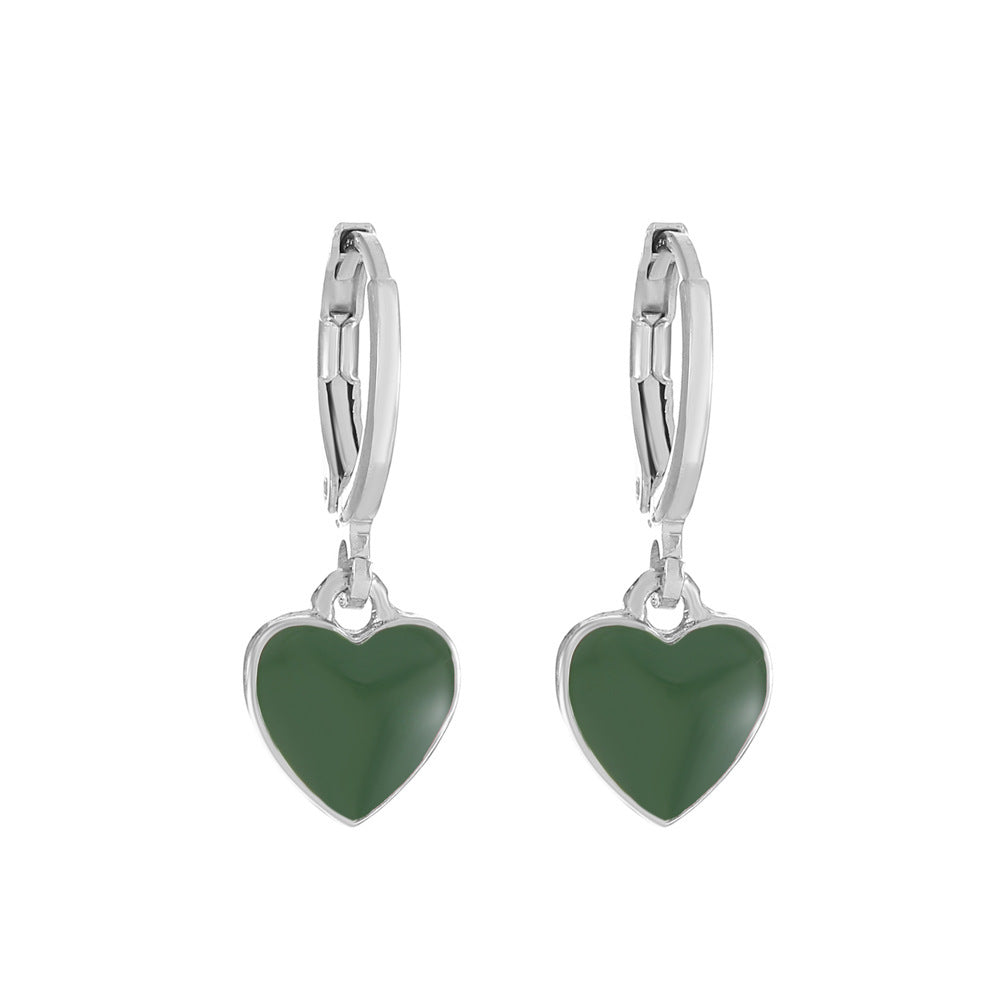Women's Colorful Oil Shaped Fashion Temperamental Minority Design Geometric Earrings