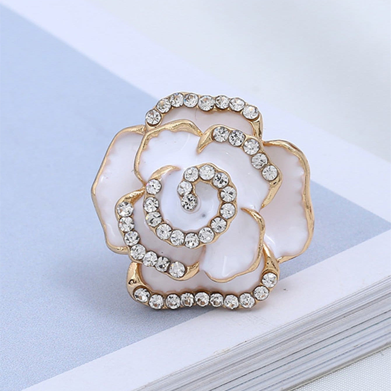 Oil Dripping Rose Creative Adjustable Alloy Rings