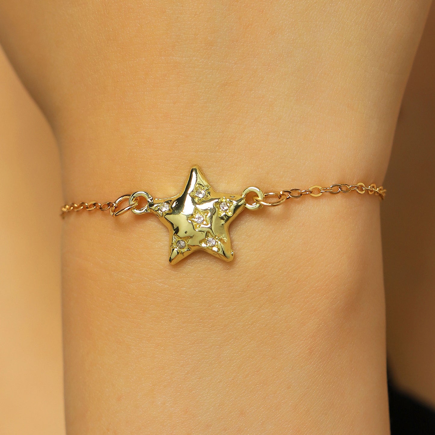 Design Sweet Minimalist Star Diamond Five-pointed Bracelets