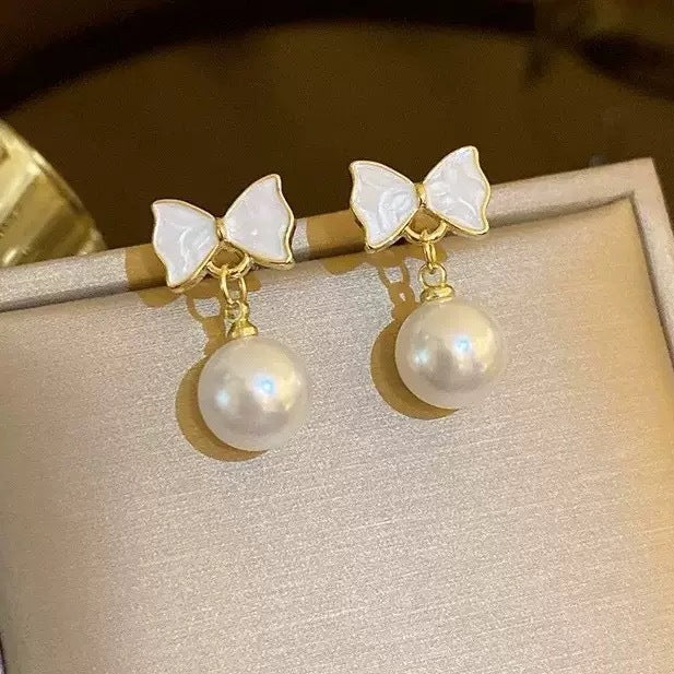 Women's Low Price Light Luxury Premium Temperamental Pearl Eardrops Rings