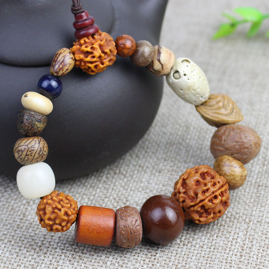 Women's & Men's Bodhi Seeds Eighteen Prayer Beads Tourist Scenic Spot Stall Bracelet