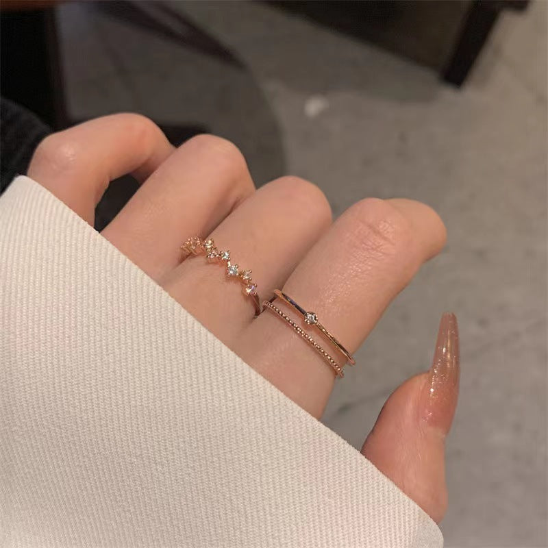 Women's Open Design Double Layer Index Finger Rings