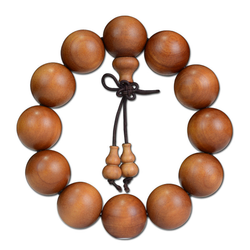 Men's Barbie Sandalwood Submerged Old Materials Wooden Buddha Beads Bracelets