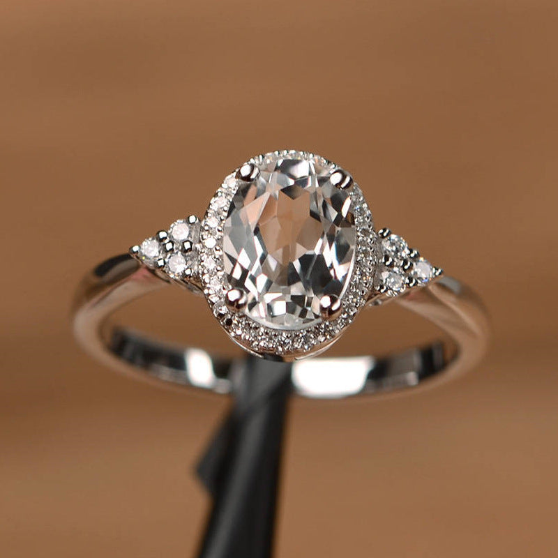 Classic Women's Sier For Marriage Engagement Rings