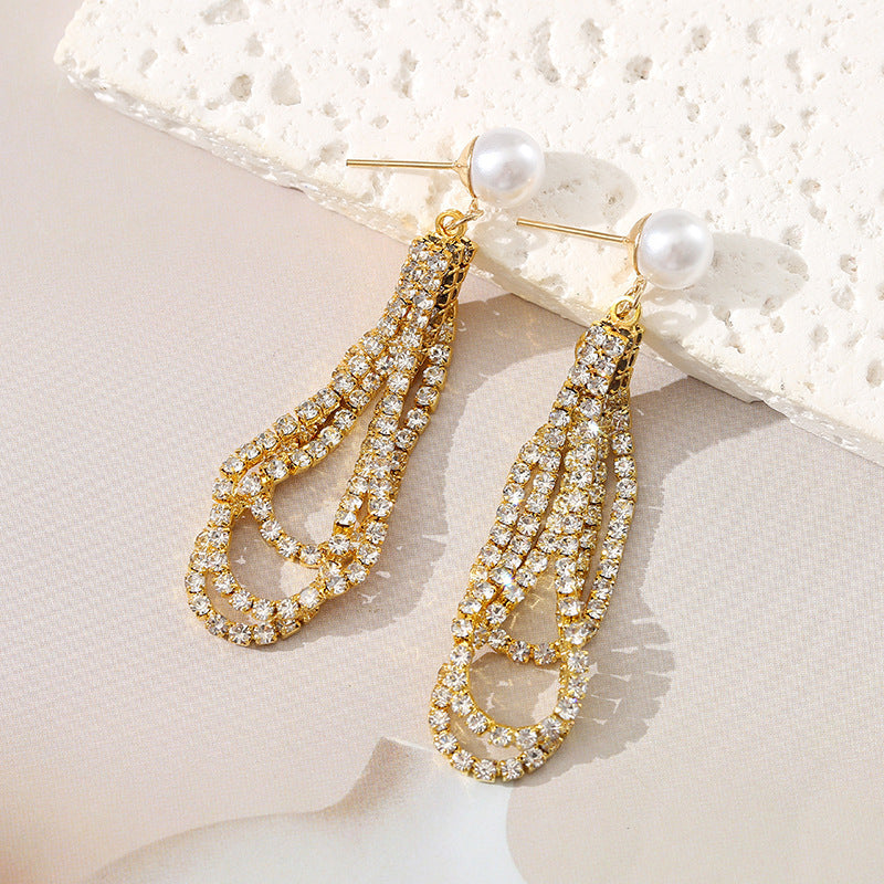 Fashion Light Luxury Personality Trendy Simple Stud Earrings
