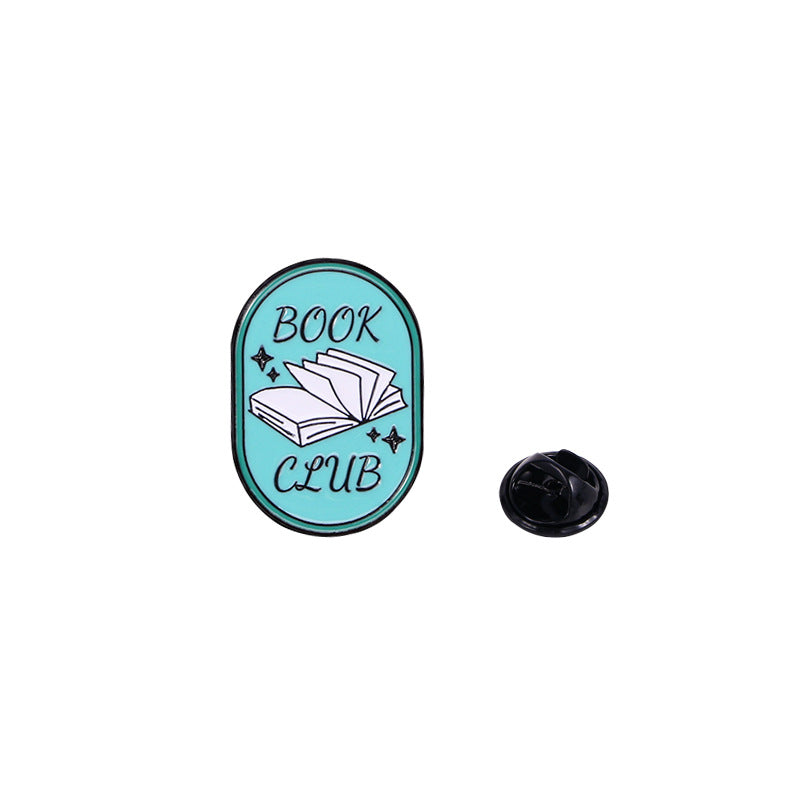 Oil Alloy Brooch Cartoon Cute English Schoolbag Shape Brooches